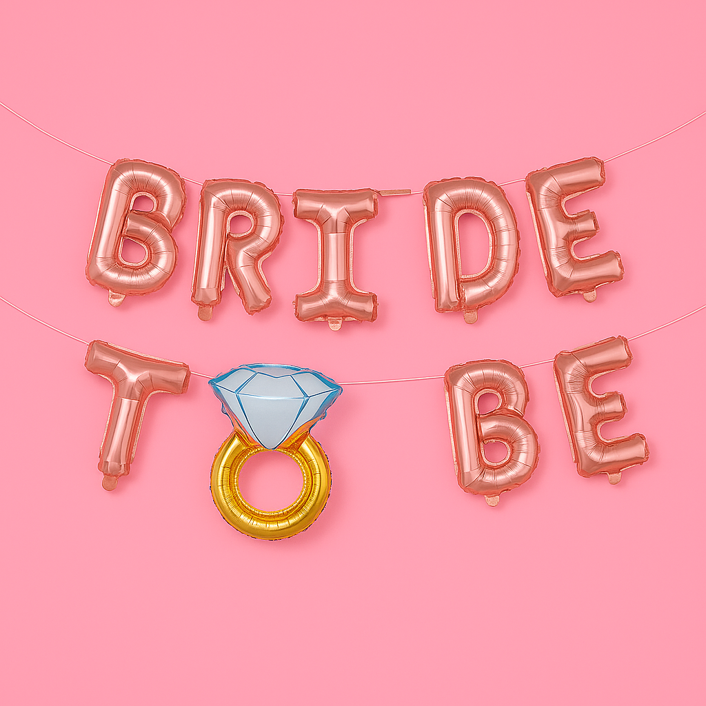 'Bride to Be' Folieballonset (16 inch)