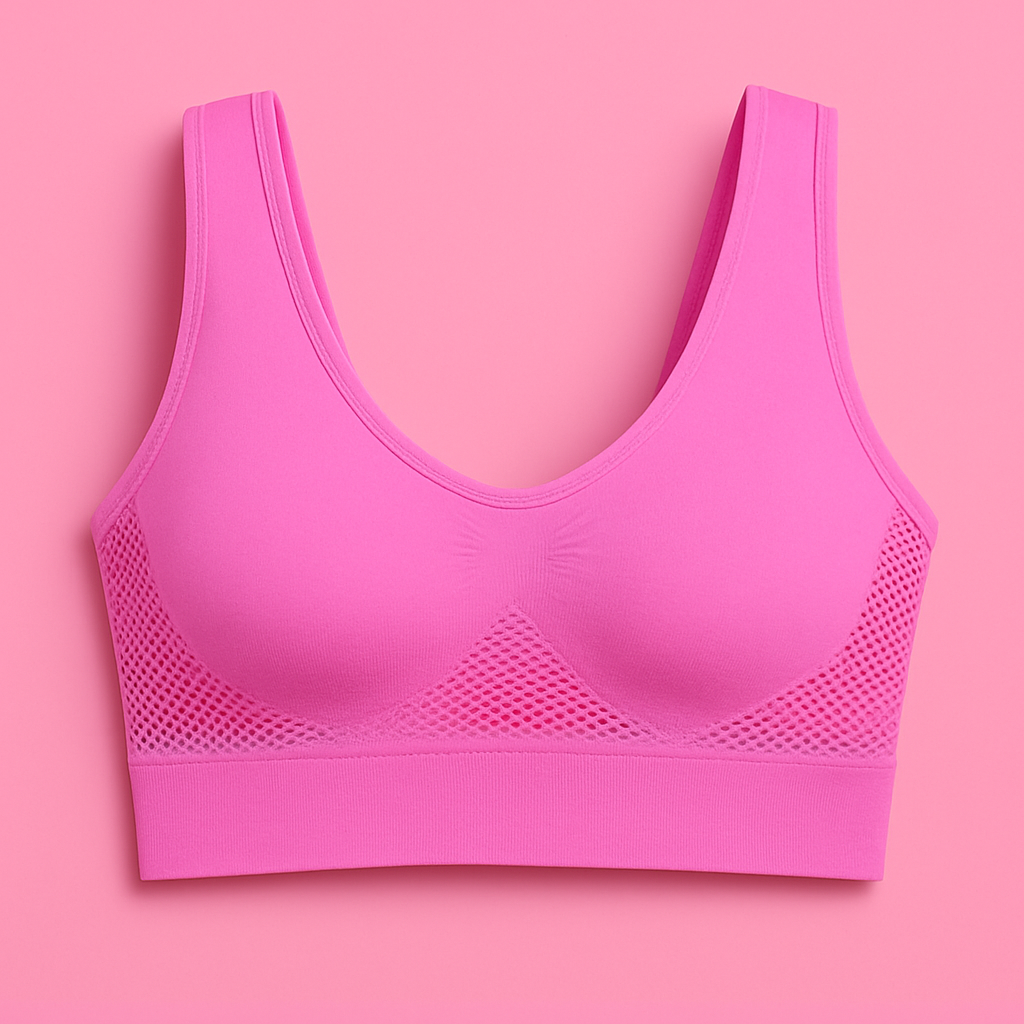 Naadloze Sport-BH – Roze | Hoog Elastisch & Ademend