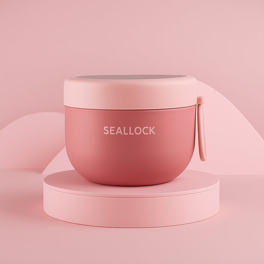 Roze Havercontainer – Ontbijt om mee te nemen, met stijl