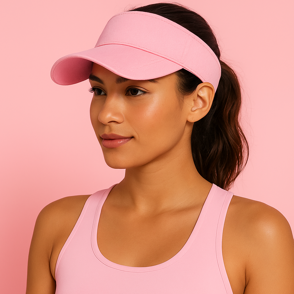 Verstelbare Roze Sportieve Zonneklep