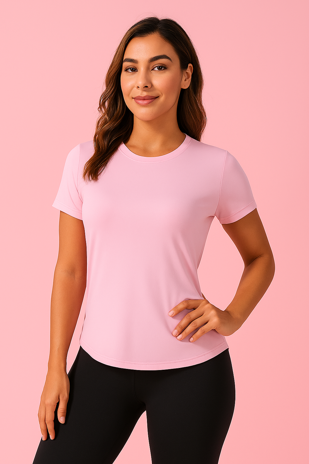Dames Sportshirt Roze – Ademend & Stretchy