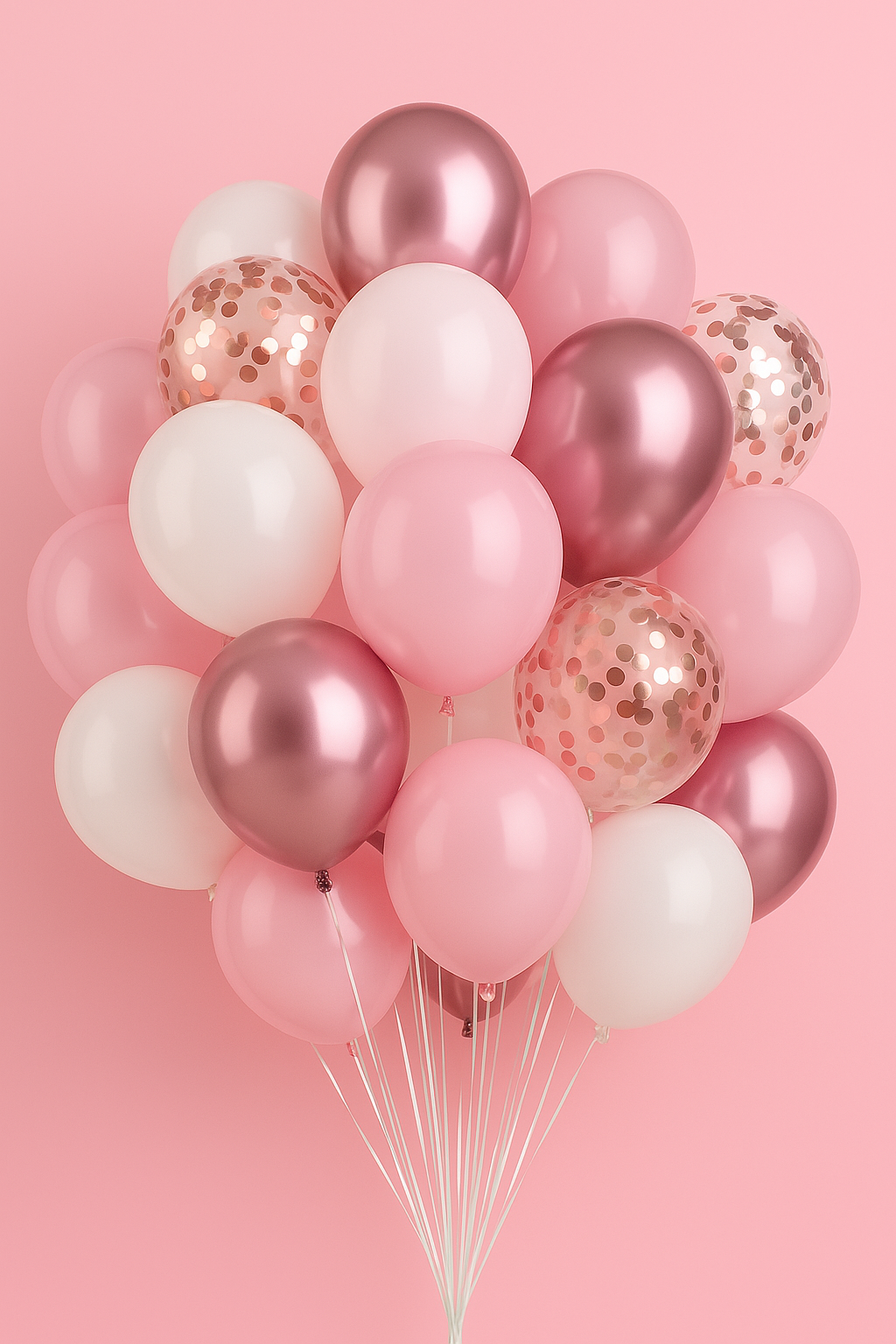✨ 50-delige Roze Ballonnen Set – Perfect voor Bruiloften, Vrijgezellenfeesten & Babyshowers ✨