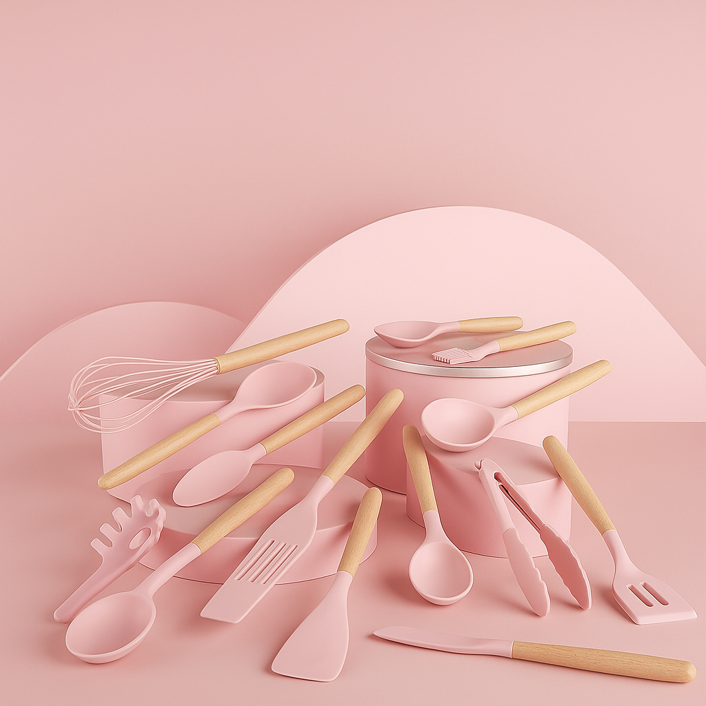 Rosé Kitchen – 12-delige Luxe Siliconen Keukenset