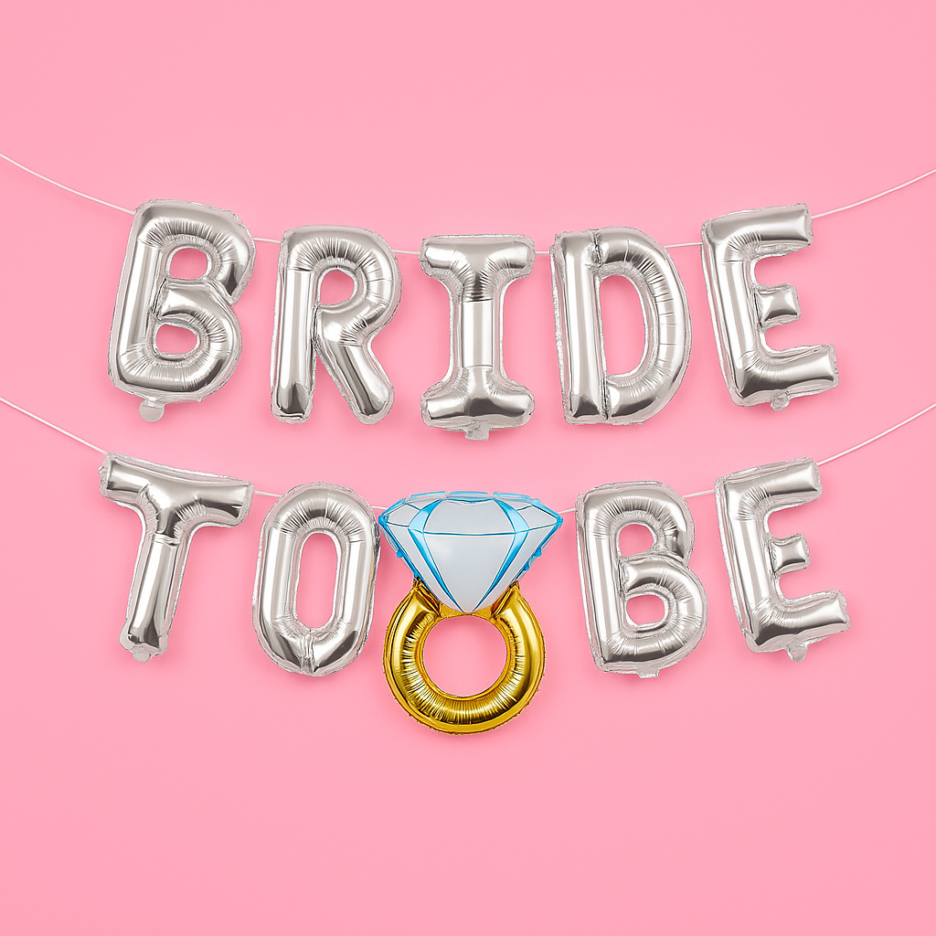 'Bride to Be' Folieballonset (16 inch)