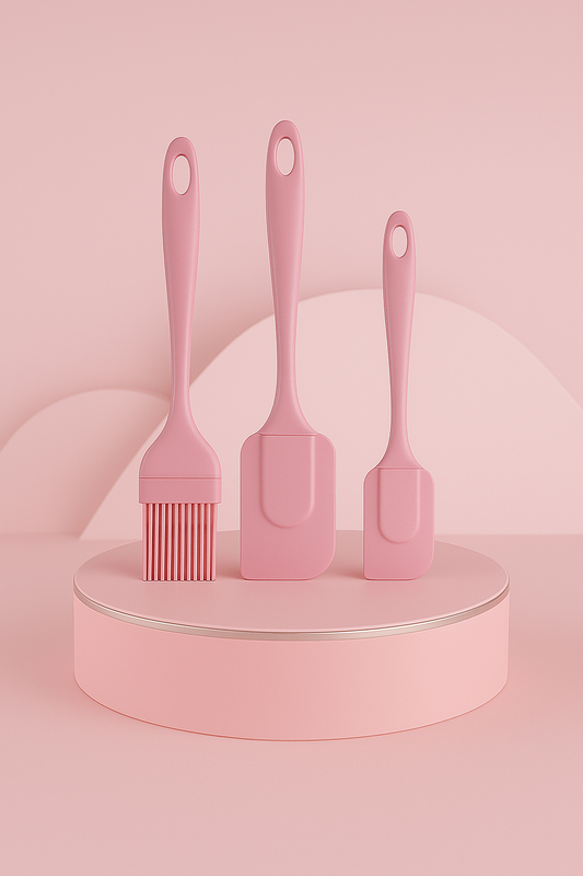 Roze Siliconen Spatelset