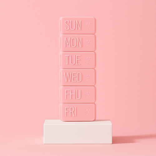 🩷 Roze 7-daagse Pillendoos