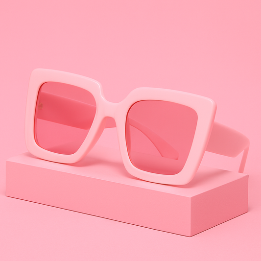 Oversized Roze Zonnebril – Bold, Stylish & Cute